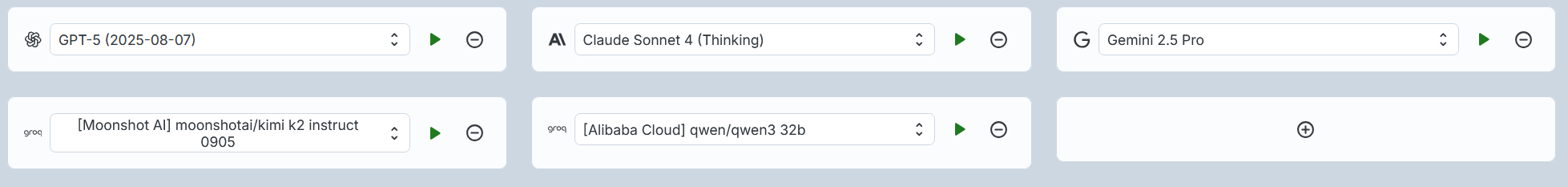 AI Model Evaluation Table